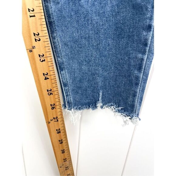 PAIGE Verdugo Ankle Skinny Jeans Jules Destructed‎ Worn Away Hem Size 26 - Picture 4 of 13